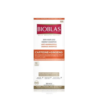 Bioblas Caffeine + Ginseng Shampoo 360ml product image 2