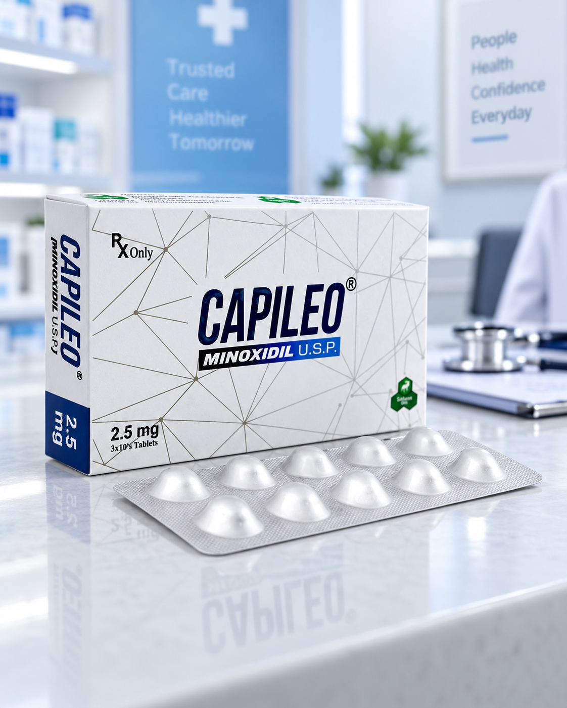 Capileo Minoxidil 2.5mg – 30 Tablets