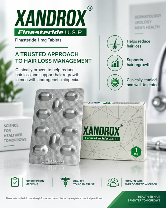 Xandrox Finasteride 1mg – 30 Tablets