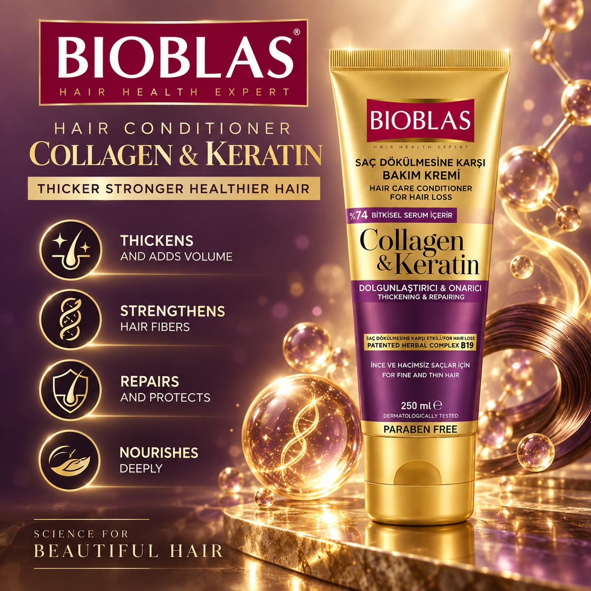 Bioblas Collagen + Keratin Conditioner