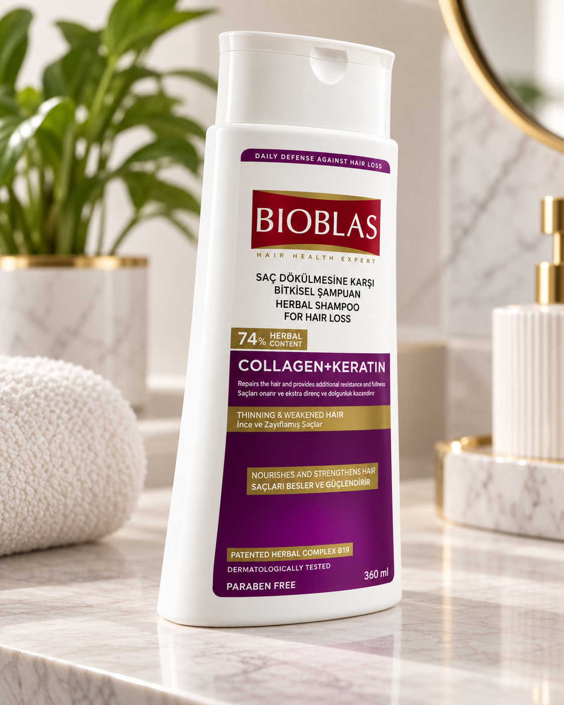 Bioblas Collagen + Keratin Shampoo